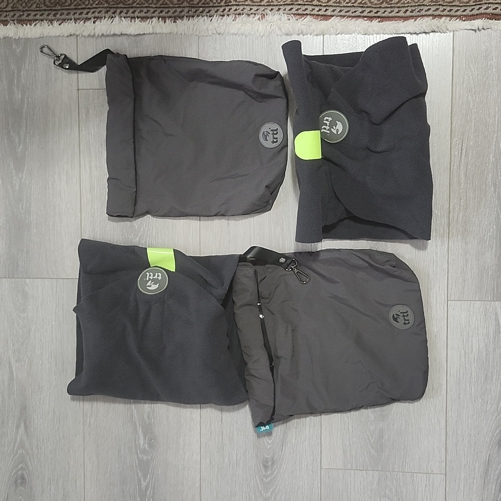 Trtl Travel Pillow and Bag Set - Black